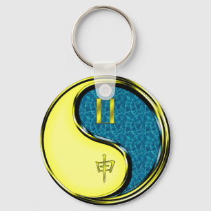 Gemini & Water Monkey Keychain