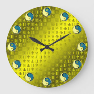 Gemini & Water Monkey Large Clock
