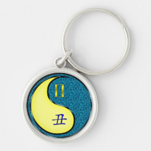 Gemini & Water Ox Keychain