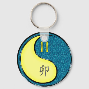 Gemini & Water Rabbit Keychain