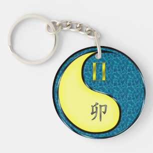 Gemini & Water Rabbit Keychain