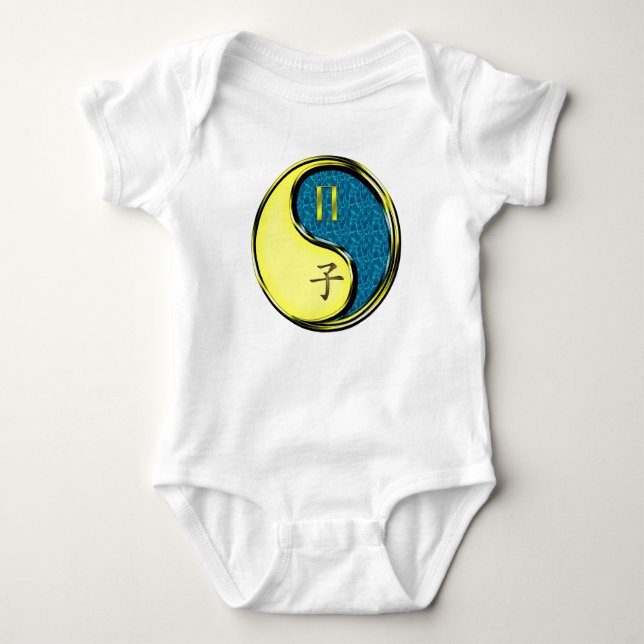 Gemini & Water Rat Baby Bodysuit (Front)