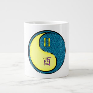 Gemini & Water Rooster Large Coffee Mug