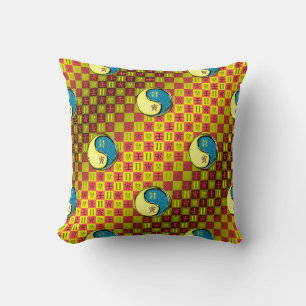 Gemini & Water Tiger Throw Pillow