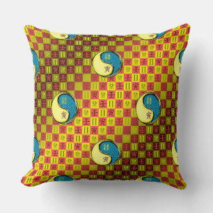 Gemini & Water Tiger Throw Pillow
