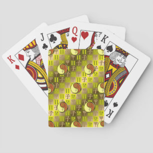 Gemini & Wood Rat Playing Cards