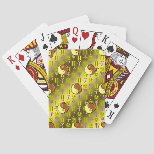 Gemini & Wood Rat Playing Cards (Back)