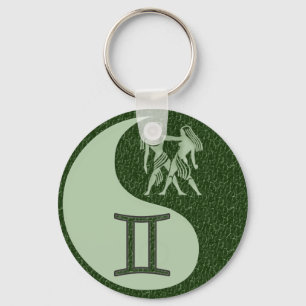 Gemini Yin Yang Keychain
