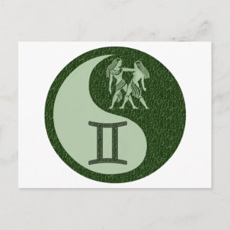 Gemini Yin Yang Postcard