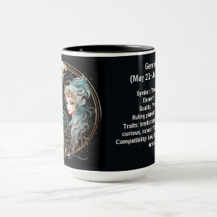 Gemini Zodiac Art for May 21–June 20  Mug