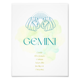 Gemini Zodiac Art Print