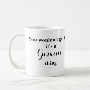 Gemini Zodiac Astrology funny mug