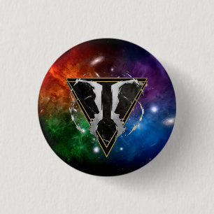 Gemini Zodiac Badge Astrology Gift 1 Inch Round Button