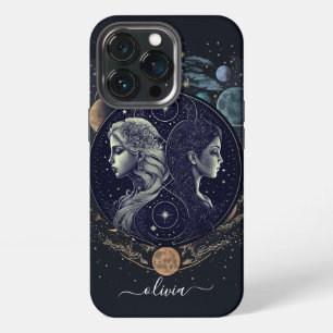 Gemini zodiac black and gold Case-Mate iPhone case