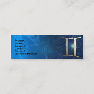 Gemini Zodiac Business Card Template