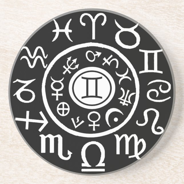 Gemini Zodiac Coaster (Front)