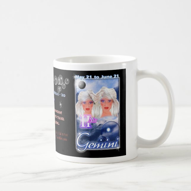 Gemini Zodiac Cup or mug (Right)
