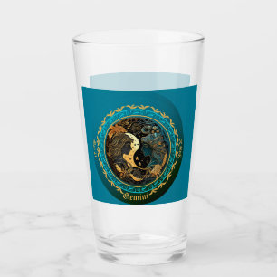 Gemini Zodiac Customizable Beer Glass