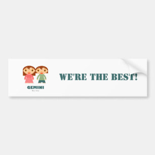 Gemini Zodiac for kids Bumper Sticker