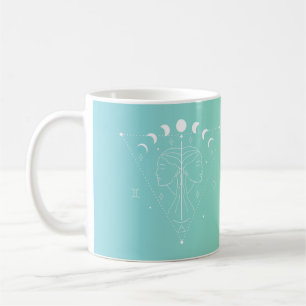 Gemini zodiac horoscope star sign gradient coffee mug