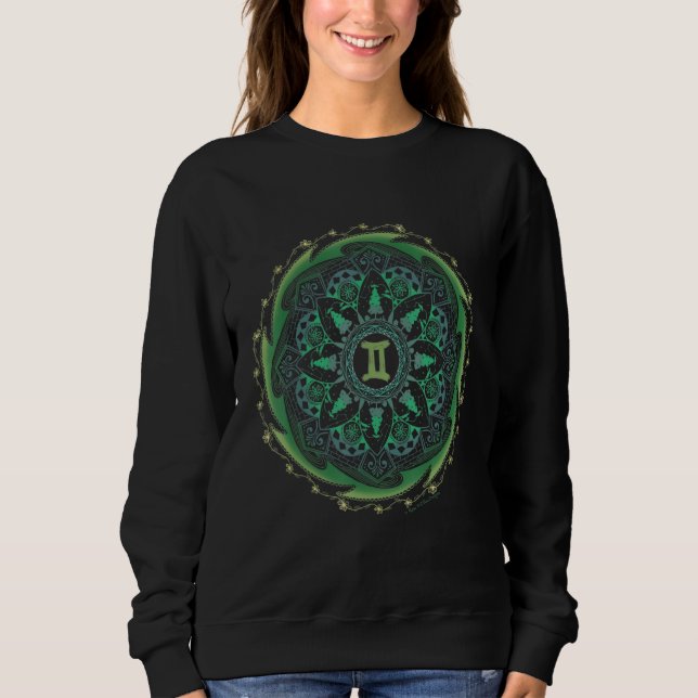 Gemini Zodiac Mandala Sweatshirt (Front)