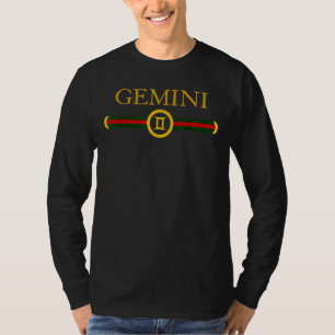 Gemini Zodiac May June Birthday Graphic Astrology T-Shirt