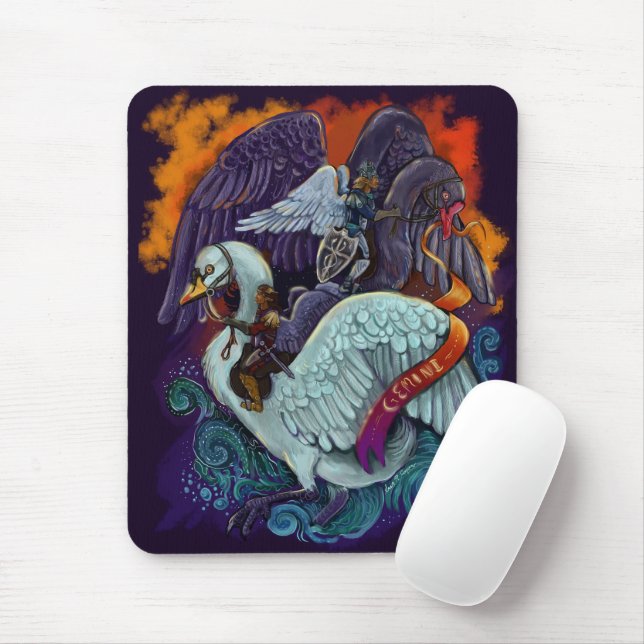 Gemini Zodiac mousepad (With Mouse)