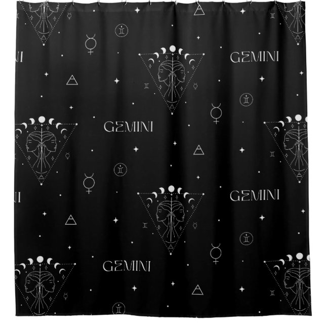 Gemini Zodiac Seamless Pattern – Celestial Twin 1 (Front)