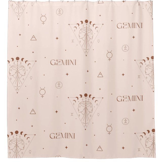 Gemini Zodiac Seamless Pattern – Celestial Twin 2 (Front)