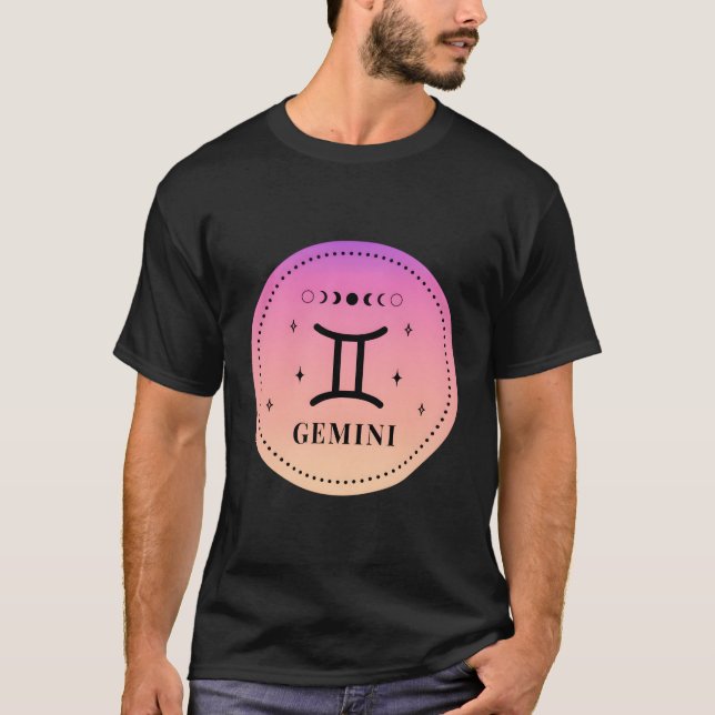 Gemini Zodiac Sign Gemini T-Shirt (Front)