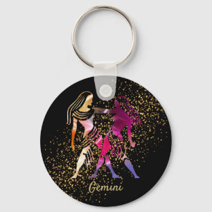 Gemini - Zodiac Sign Keychain
