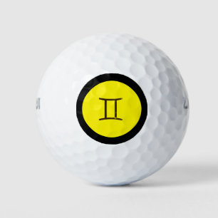 Gemini Zodiac Sign Personalized Custom Golf Balls