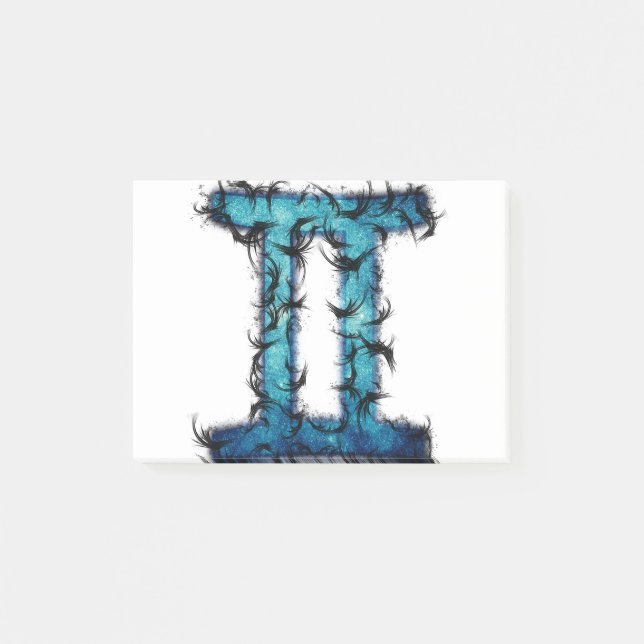 Gemini Zodiac Sign Post-it Notes (Front)
