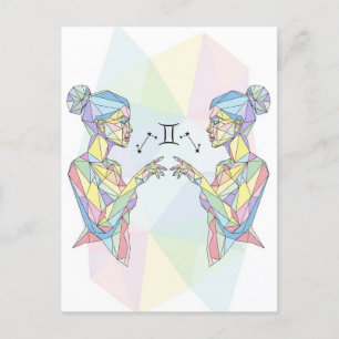 Gemini Zodiac Sign Postcard