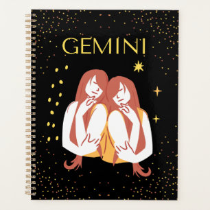 Gemini Zodiac Sign&Quote Moderne Elégant Thème Cad
