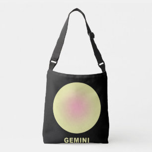 Gemini Zodiac Sign Stylish Gradient   Crossbody Bag