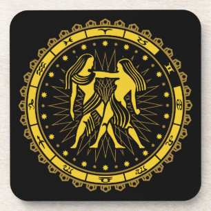 Gemini - Zodiac Sign - Symbol - Horoscope Coaster