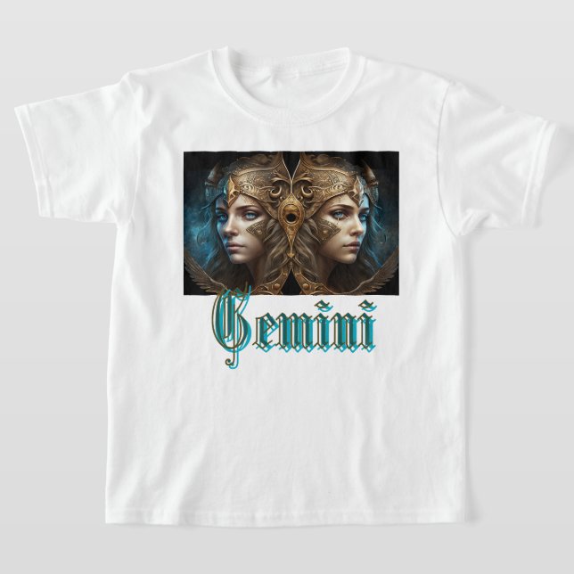 Gemini Zodiac Sign T-Shirt (Laydown)