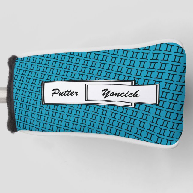 Gemini Zodiac Symbol Standard by Kenneth Yoncich Golf Head Cover (Front)