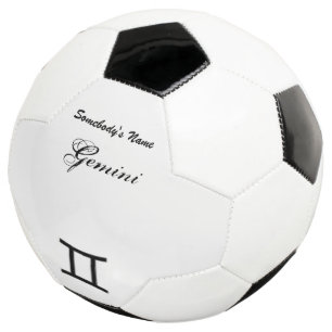 Gemini Zodiac Symbol Standard by Kenneth Yoncich Soccer Ball