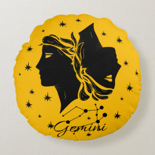 Gemini Zodiac Throw Pillow