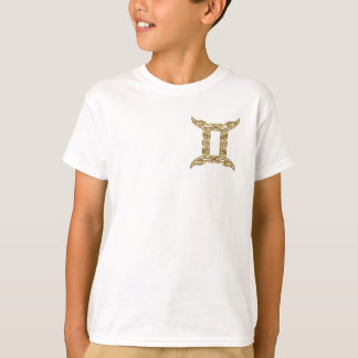 Gemini Zodiac - Tribal Gold T-Shirt