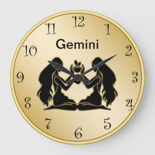 Gemini Zodiac Wall Clock