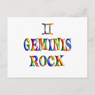 Geminis Rock Postcard