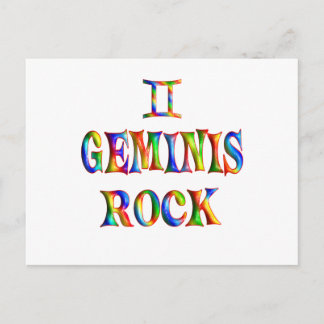 Geminis Rock Postcard