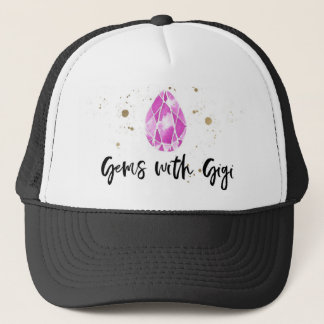 Gemmes noires avec le casquette de camionneur de