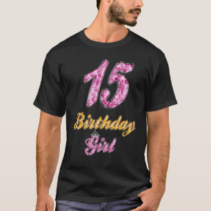 Gems 15th Birthday Girls Princess 15 Years Of Bein T-Shirt
