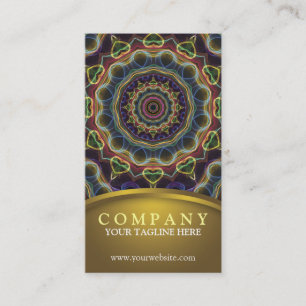 Gems and Hearts Mandala Business Card