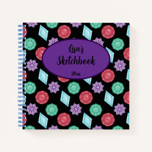 Gems and Jewels Sketchbook  Notebook