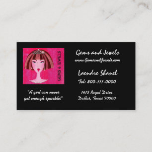 "Gems & Jewels" DIVA Business Cards